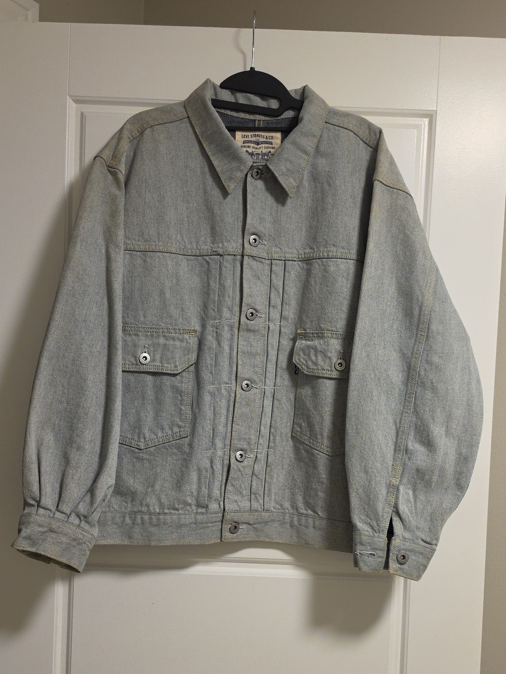 Levi's Made & Crafted Type II Trucker Jacket Optic Indigo NWT Large